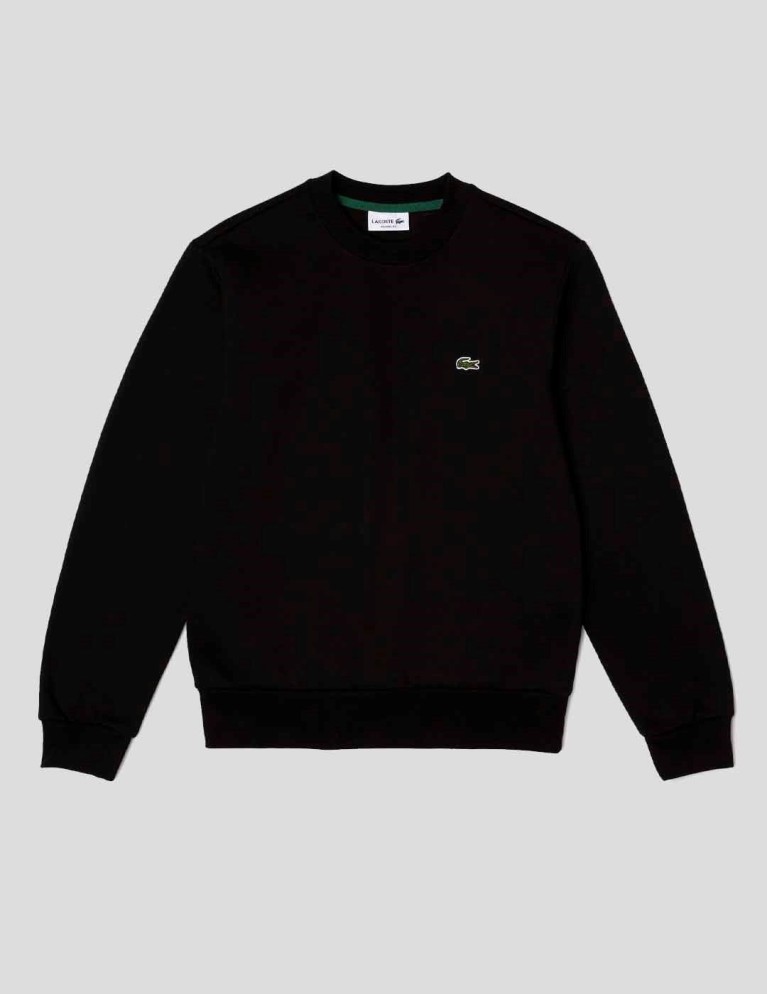 Felpa LACOSTE girocollo collo noir